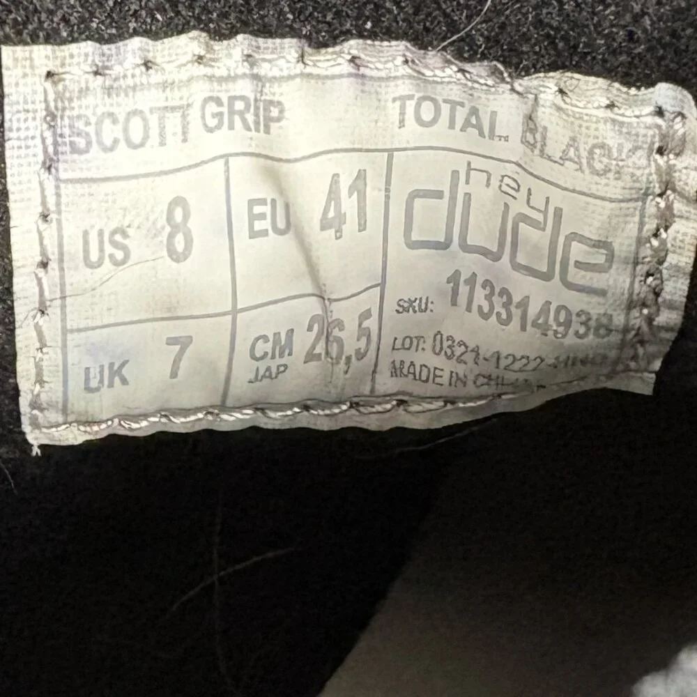 Hey Dude Scott Grip Gray Mens US Size 8 EUR 41 113314938 Boots_10